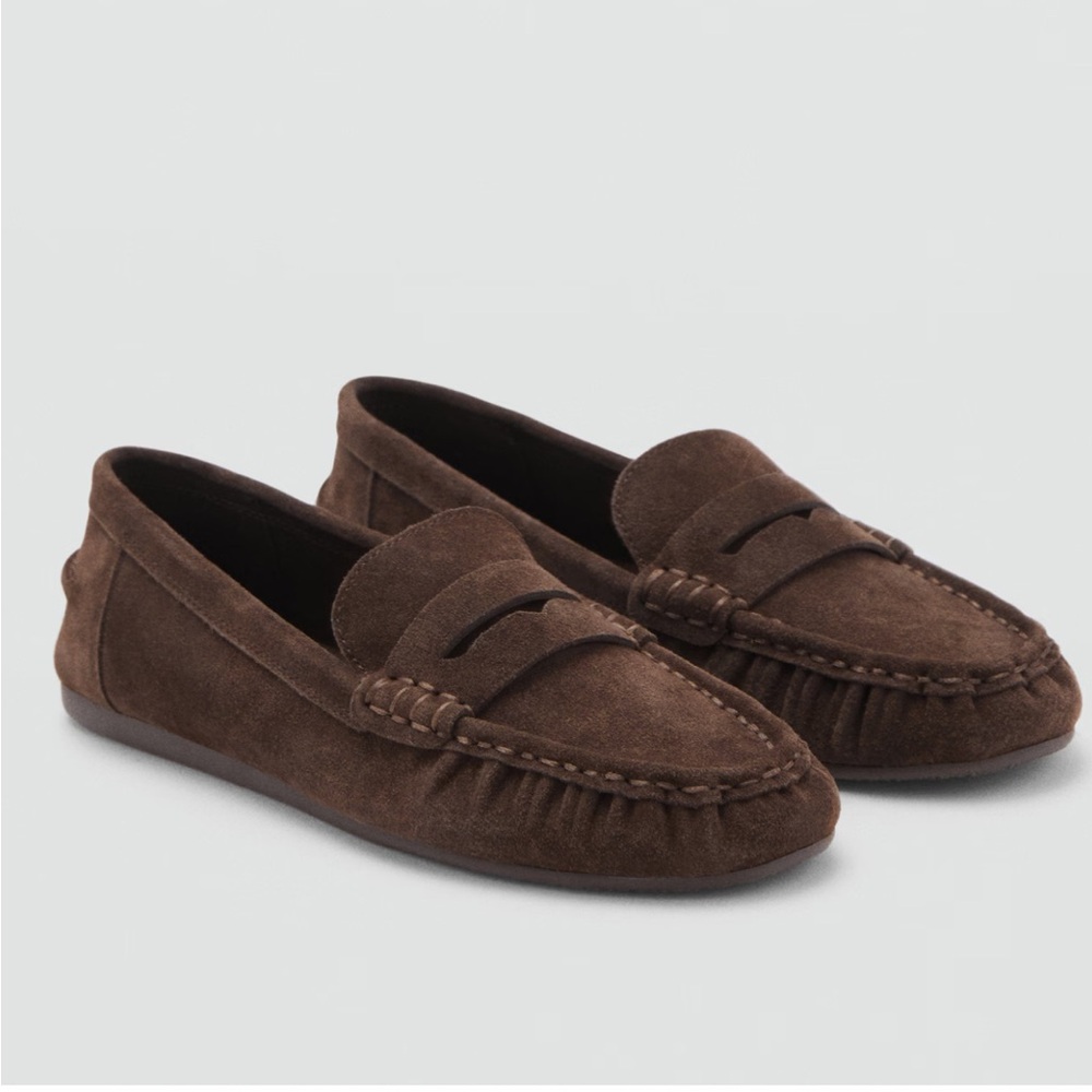 NWT Mango Suede Loafers - sz38
